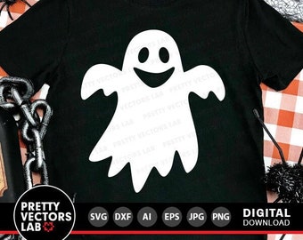 Ghost Svg, Halloween gesneden bestanden, Happy Ghoul Svg, Spooky Svg Dxf Eps Png, Boo Svg, jongens Shirt Design, Kids Svg, vrouw Svg, silhouet, Cricut