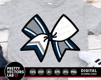 Może przedstawiać: Szary T-shirt z niebieską i szarą kokardką. Kokardka ma białe paski i czarny kontur. Tekst "PRETTY VECTORS LAB" znajduje się na dole obrazu.