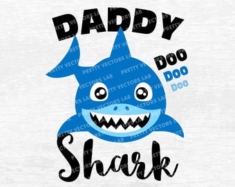 Download Shark Family Svg Baby Shark Svg Vector Clipart Daddy Shark ...