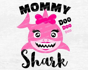 Download Mommy shark svg | Etsy