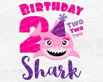 Free Free 168 Pink Baby Shark Birthday Svg SVG PNG EPS DXF File