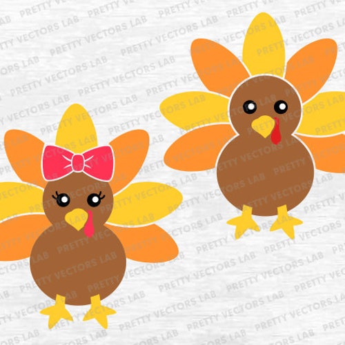 Girl Turkey Svg Thanksgiving Svg Dxf Eps Png Fall Cut Files Etsy