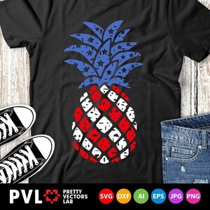 Download Patriotic Pineapple Svg 4th Of July Svg American Flag Etsy