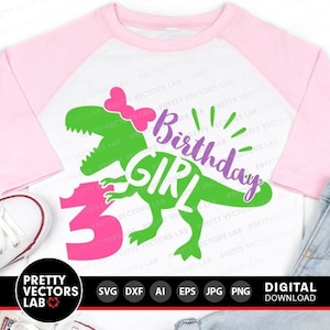 Dinosaurier-Geburtstagskind-Svg, drei Rex-Svg, 3. Geburtstags-Svg Dxf Eps Png, dritter Geburtstag Schnittdateien, T-Rex Shirt svg, Kinder, Silhouette, Cricut
