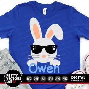 Conejito SVG, Pascua SVG, Cumpleaños de niño SVG, Cara de conejo SVG, DXF, EPS, PNG, Adorno para tarta SVG, Clipart de bebé, Diseño de camiseta infantil, Silueta Cricut