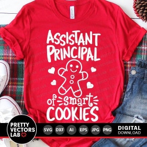 Boże Narodzenie Svg, Wicedyrektor Smart Cookies Svg, Piernik Svg Dxf Eps Png, Zabawne pliki do cięcia cytatów, Szkoła Svg, Sylwetka, Cricut
