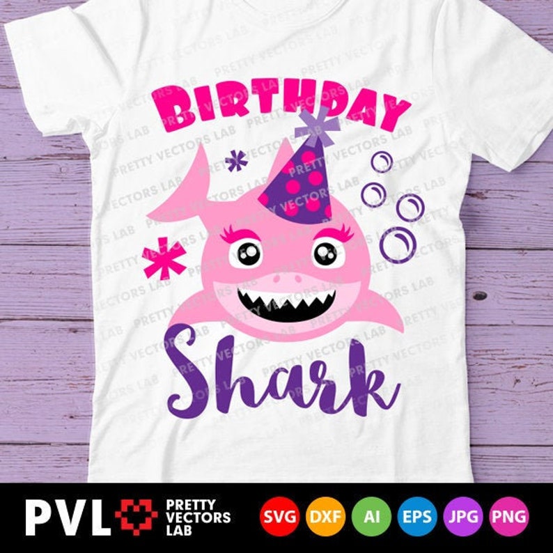 Download Girl Birthday Shark Svg Shark Svg Baby Girl Party Svg Girls Etsy