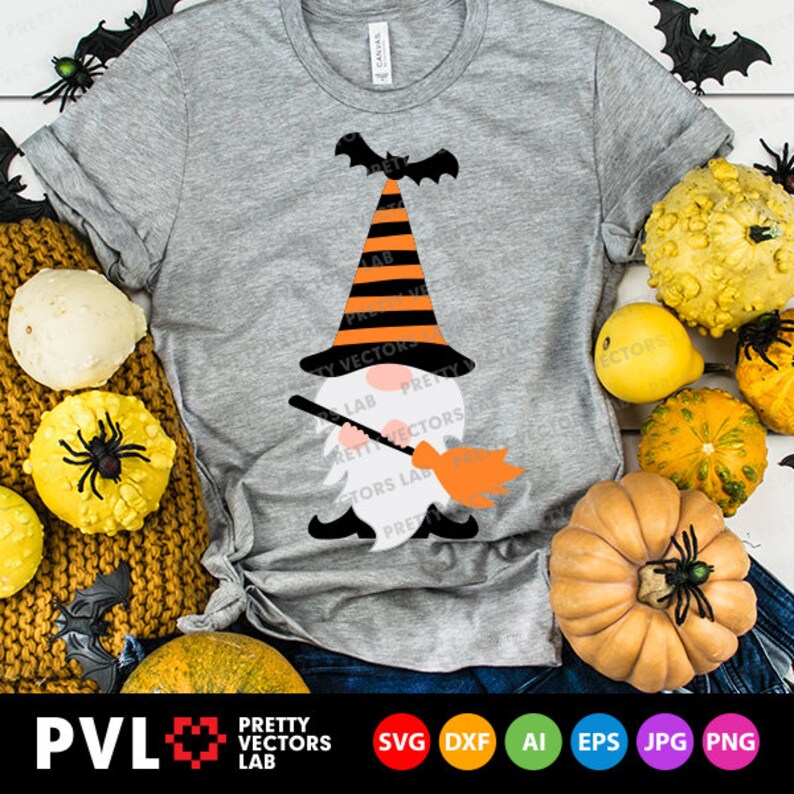 Download Halloween Gnome Svg Halloween Svg Cute Gnome Svg Dxf Eps ...