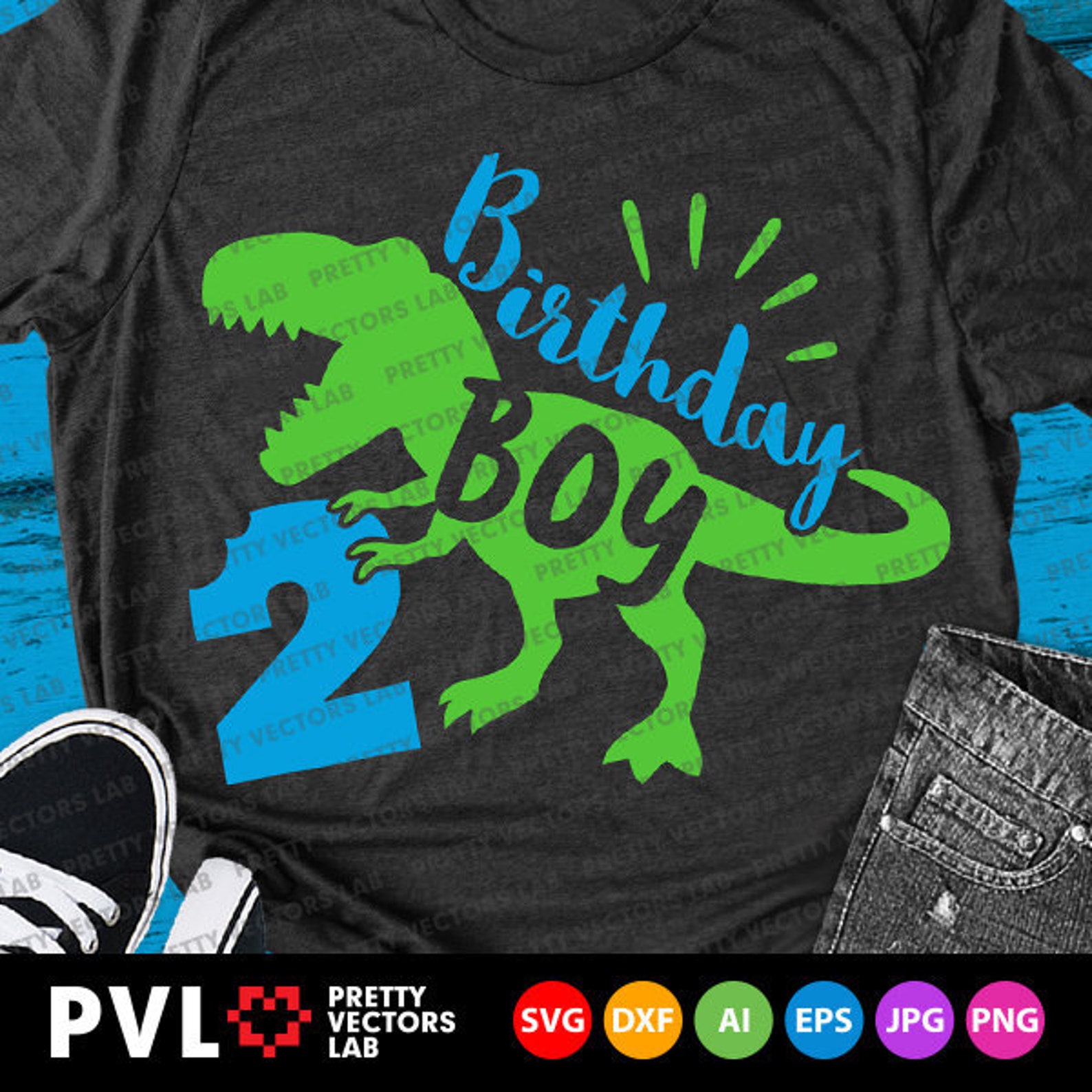 Download Dinosaur Birthday Boy Svg Two Rex Svg 2nd Birthday Svg Dxf ...