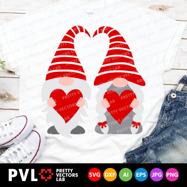 Download Valentine Gnomes Svg Gnome Boy & Girl Svg Cute Gnome ...