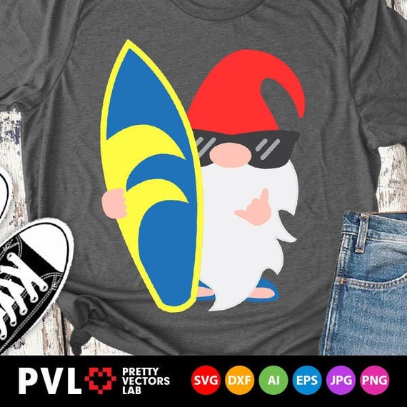 Download Summer Gnome Svg Beach Gnome Svg Surf Gnome Svg Dxf Eps | Etsy