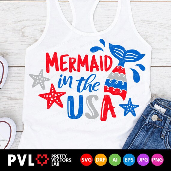 Free Free 89 Mermaid In The Usa Svg SVG PNG EPS DXF File