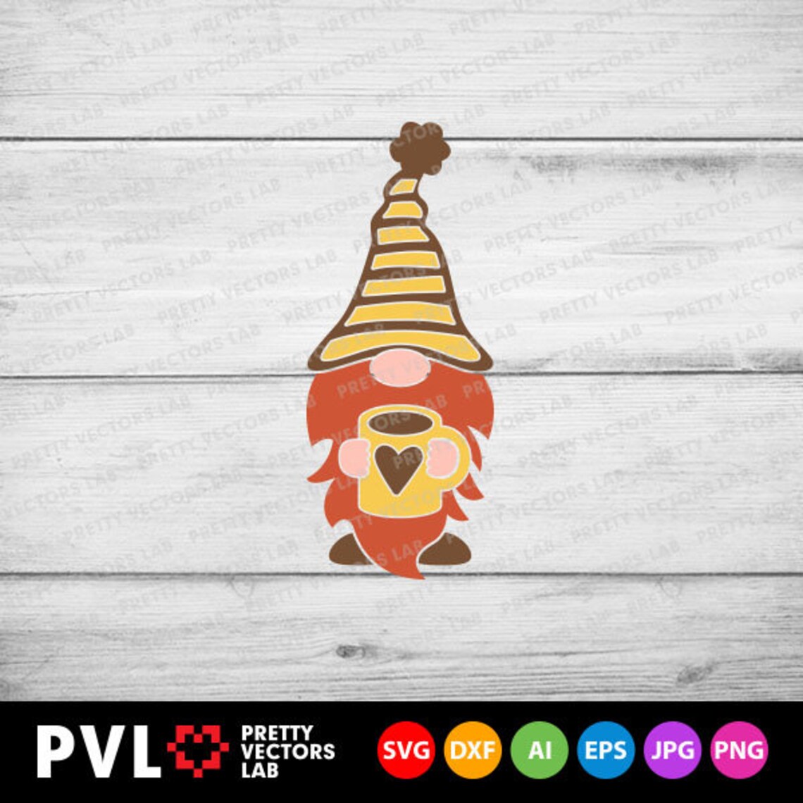 Download Gnome with Coffee Svg Coffee Gnome Cut File Coffee Lover ...