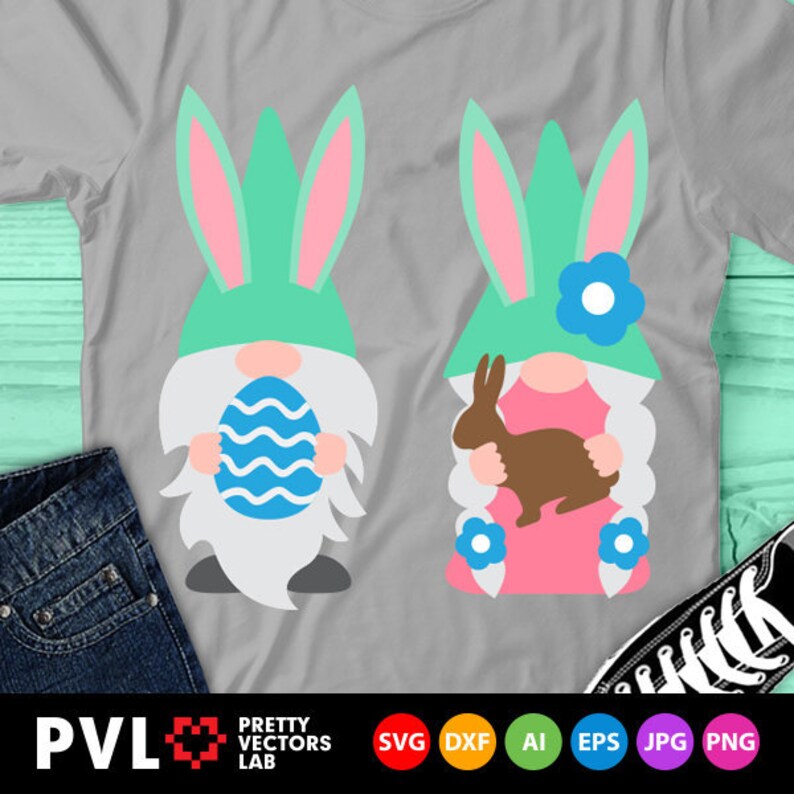 Download Easter Gnomes Couple Svg Cute Gnomes Svg Dxf Png Easter | Etsy