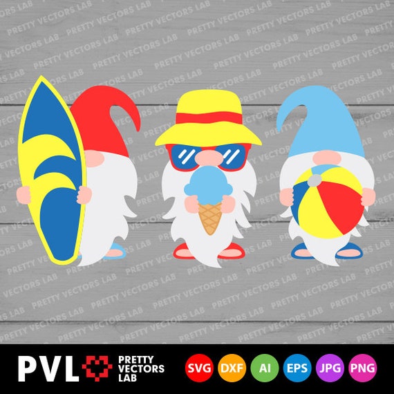 Download Summer Gnomes Svg Beach Gnome Svg Tropical Gnomes Svg Dxf Etsy