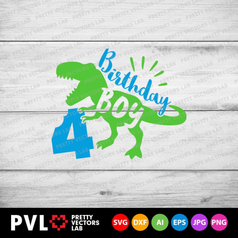 Download Dinosaur Birthday Boy Svg Four Rex Svg 4th Birthday Svg ...