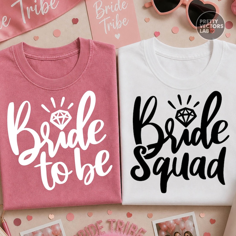 Bride to Be, Bride Squad PNG SVG, Bachelorette Bundle Svg Png, Bridal Party Graphic, Matching Shirts Design, Sublimation, Digital Download image 2