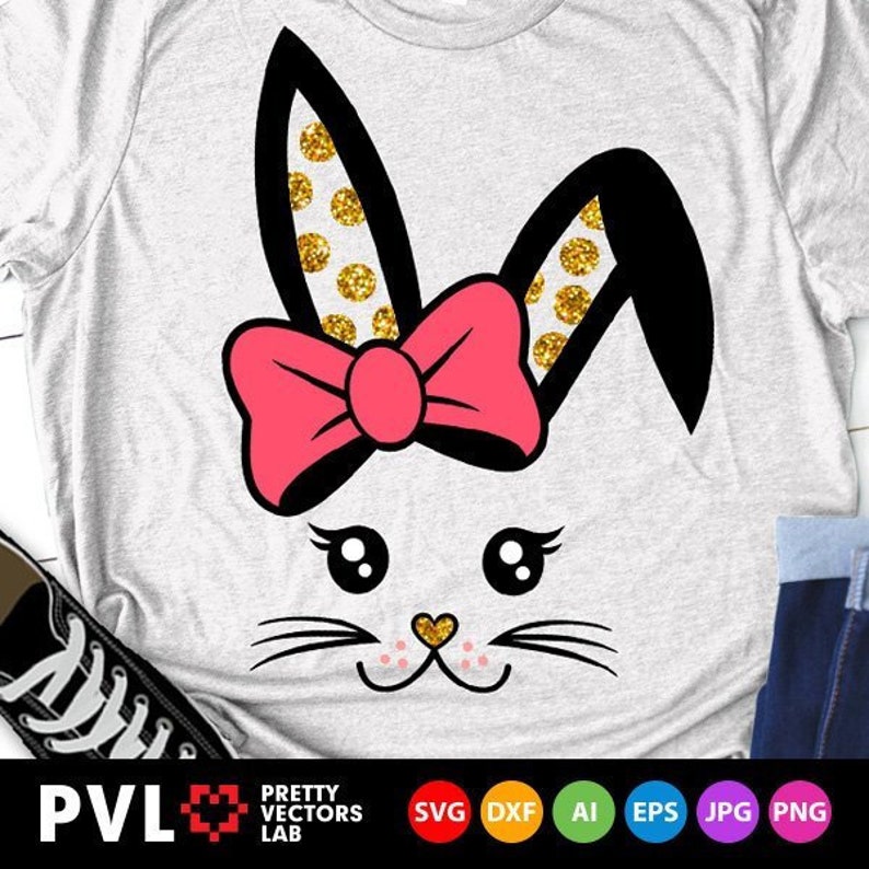 Download Bunny Svg Easter Svg Cute Bunny Face Svg Dxf Eps Girl ...