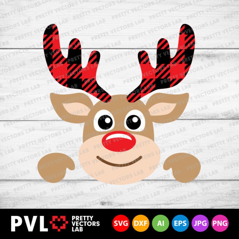 Download Christmas Svg Buffalo Plaid Reindeer Svg Boy Reindeer Svg ...