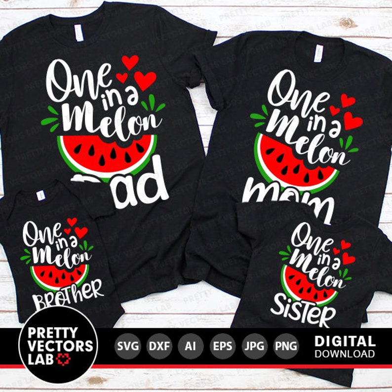 One in a Melon Svg, Watermelon Svg, Summer Cut Files, Vacation Svg Dxf ...