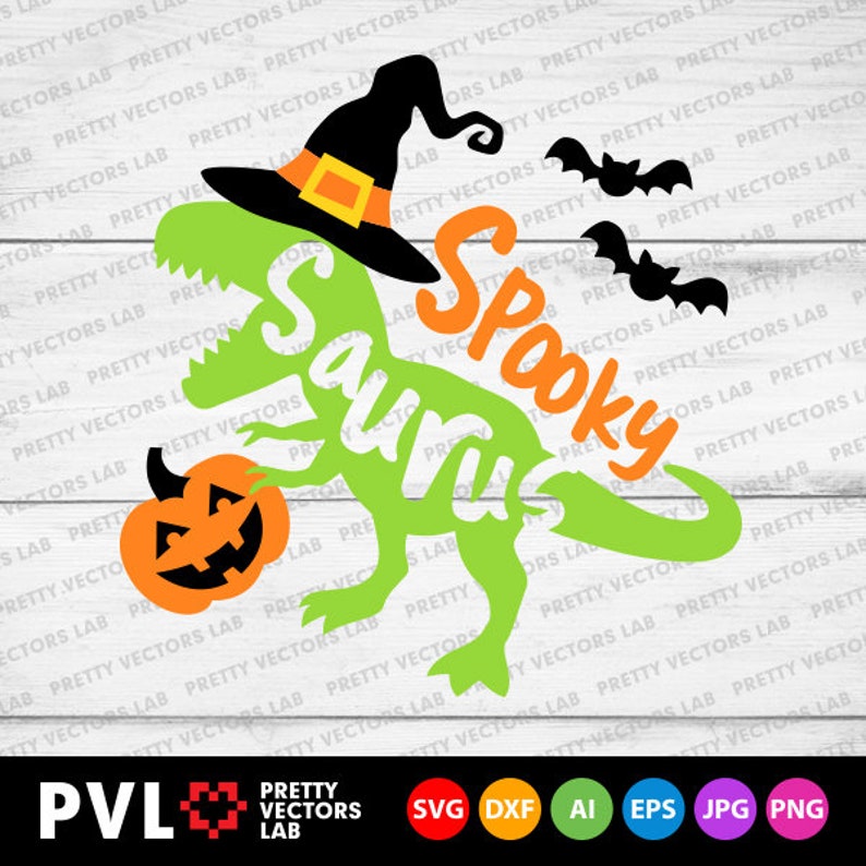 Download Halloween Dinosaur Svg Spooky Saurus Svg T-Rex with ...