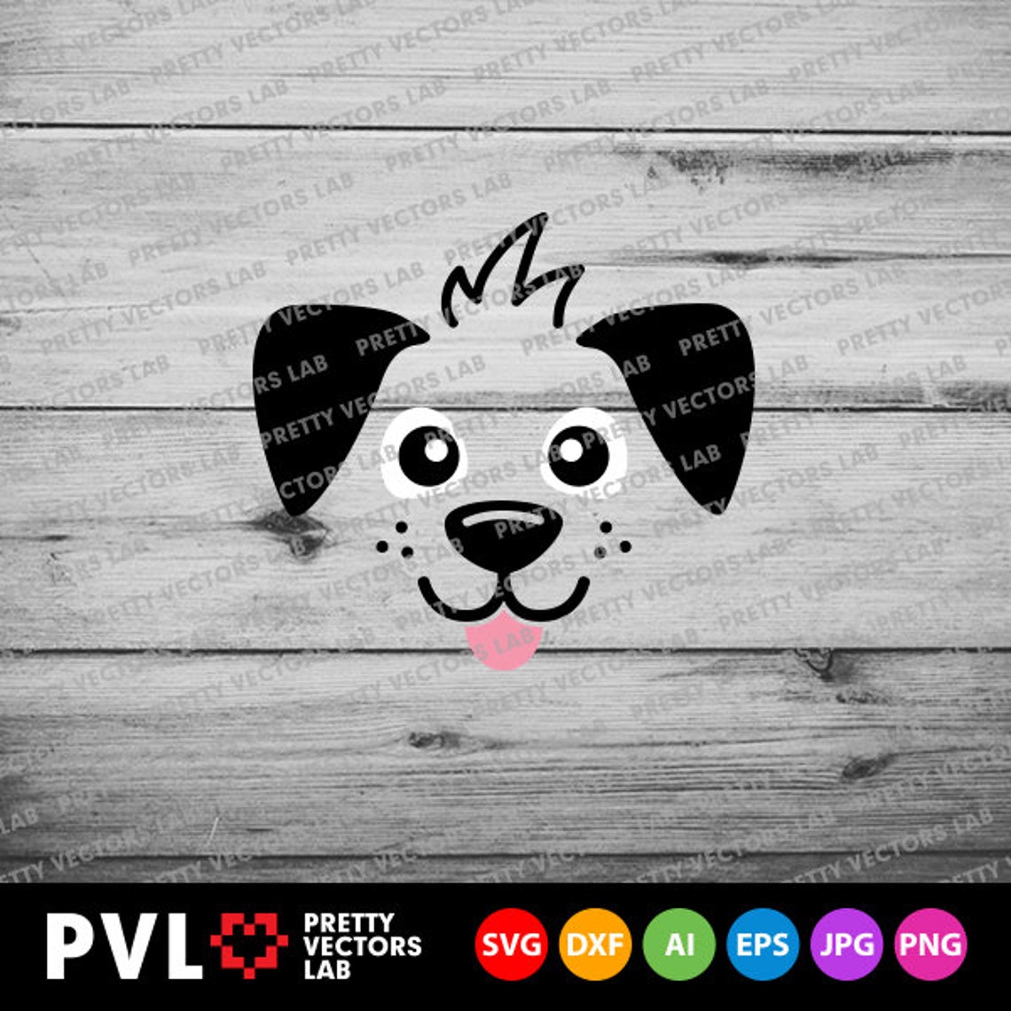 Cute Puppy Svg, Dog Face Svg, Puppy Cut Files, Kids Pet Svg Dxf Eps Png ...