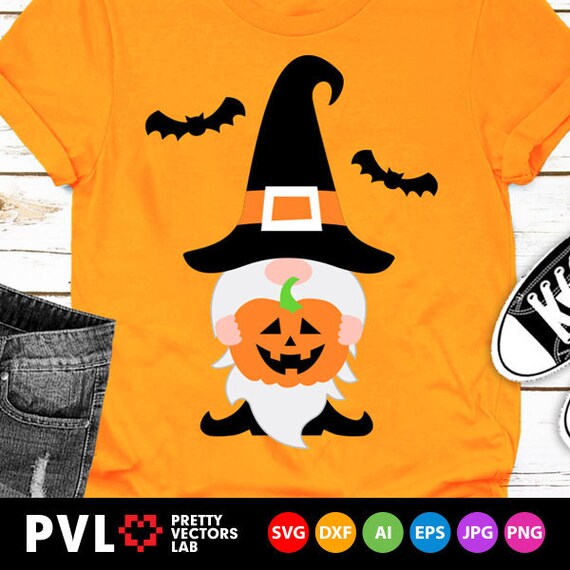 Download Halloween Gnome Svg Halloween Svg Gnome With Pumpkin Svg Etsy