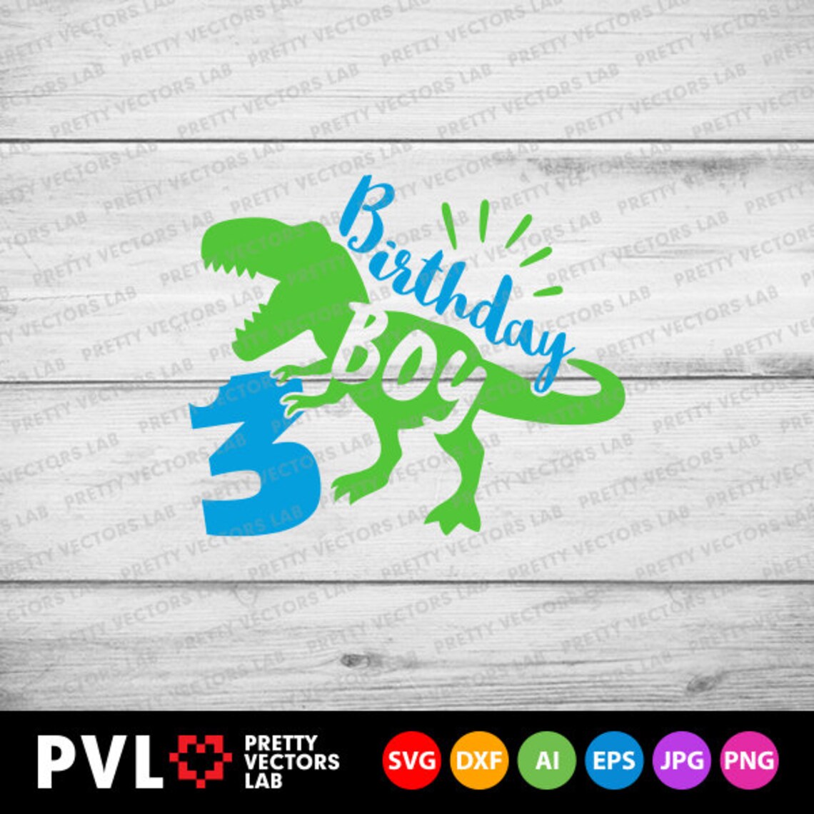 Download Dinosaur Birthday Boy Svg Three Rex Svg 3rd Birthday Svg ...