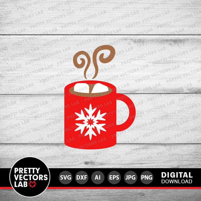 Hot Cocoa Svg Hot Chocolate Mug Svg Winter Cut Files - Etsy