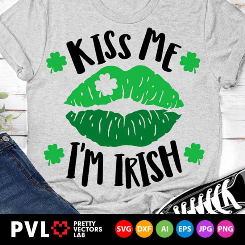 Download Kiss Me I'm Irish Svg St. Patrick's Day Svg Lips | Etsy