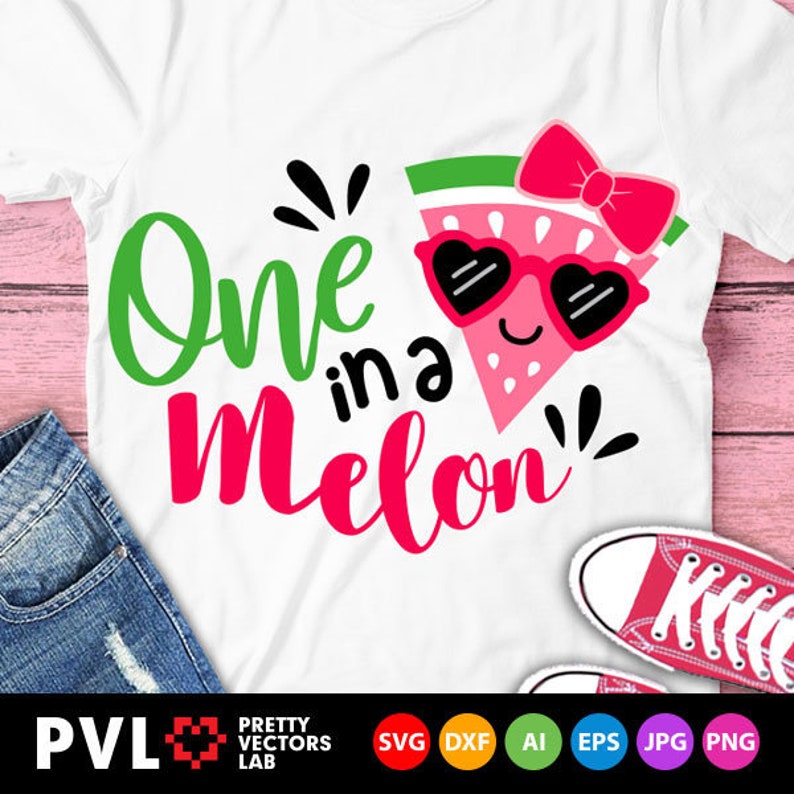 One In A Melon Svg Watermelon Svg Summer Svg Fruit Etsy