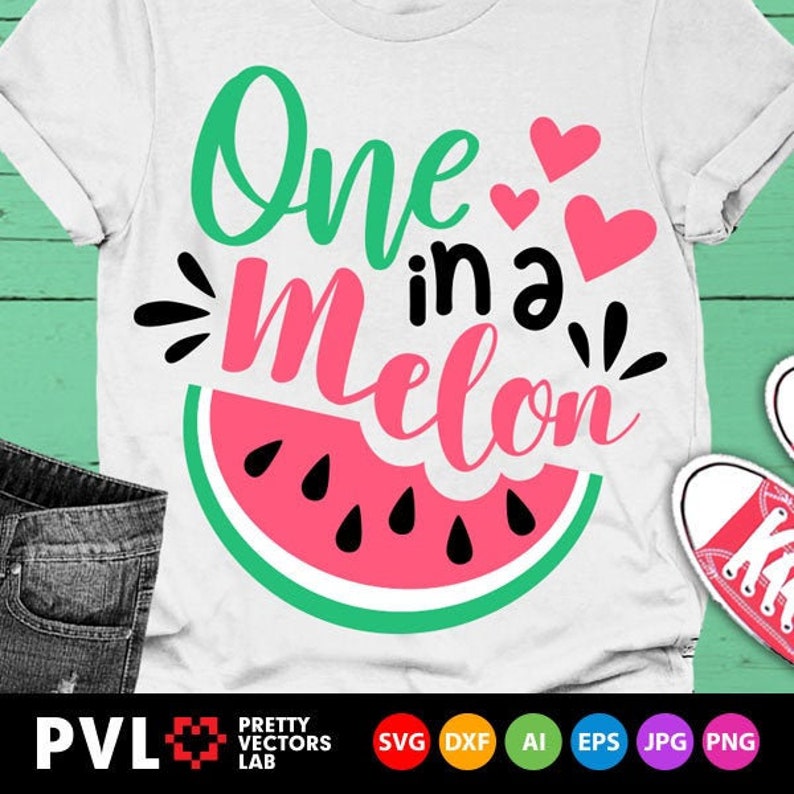 Download One in a Melon Svg Watermelon Svg Summer Svg Fruit | Etsy