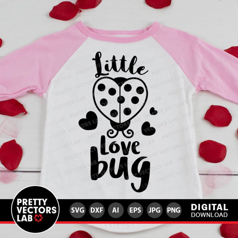 Little Love Bug Svg Valentine's Day Cut Files Baby - Etsy