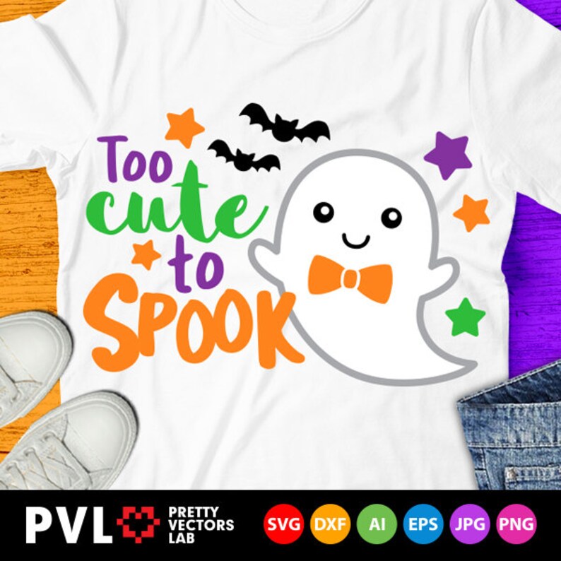 Download Too Cute to Spook Svg Halloween Svg Boy Ghost Svg Dxf Eps ...