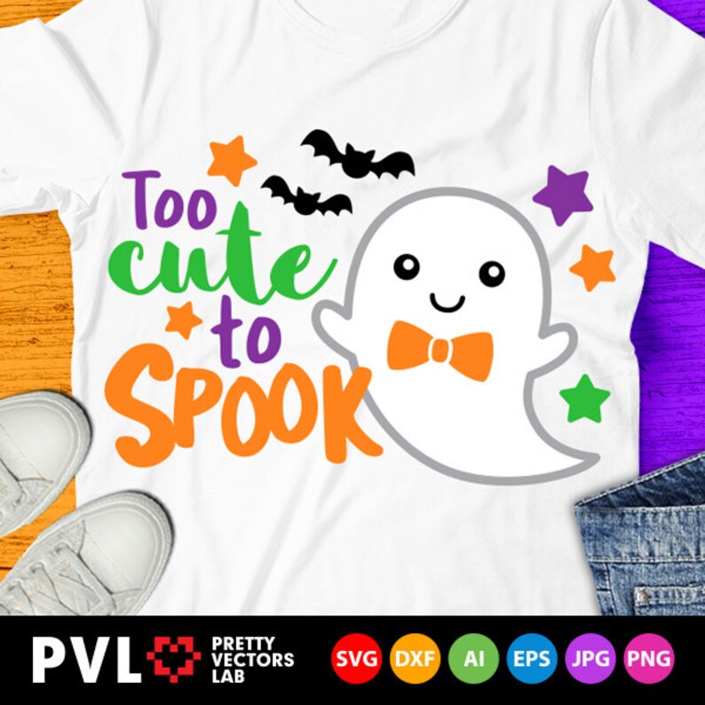 Download Too Cute to Spook Svg Halloween Svg Boy Ghost Svg Dxf Eps | Etsy