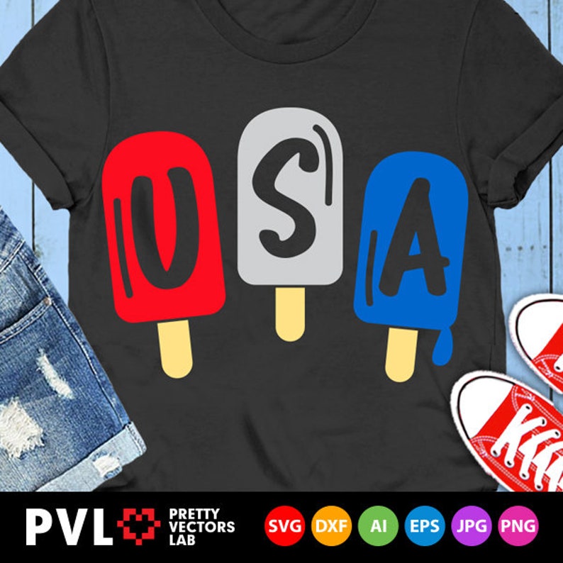 Download USA Popsicles Svg 4th of July Svg Patriotic Ice Cream Svg ...