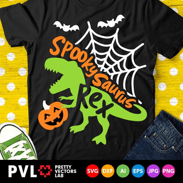 Download Halloween Dinosaur Svg Spooky Saurus Rex Svg T Rex With Etsy