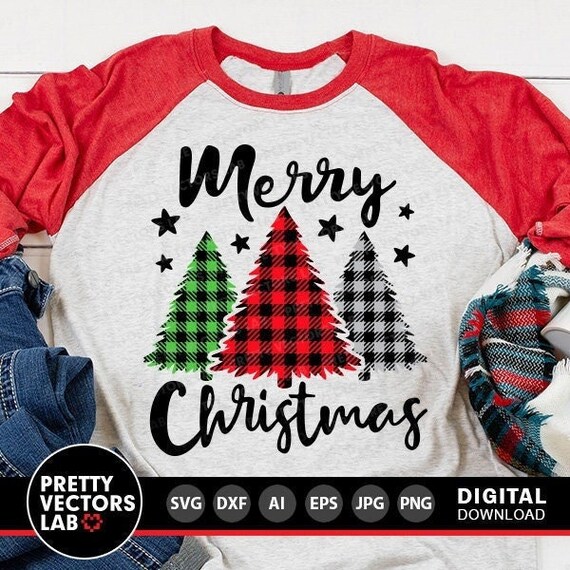 Snowy Trees Leopard Buffalo Plaid Print Cute Merry Christmas T-Shirt Snowy Trees Leopard Buffalo Plaid Print Cute Merry Christmas T-Shirt