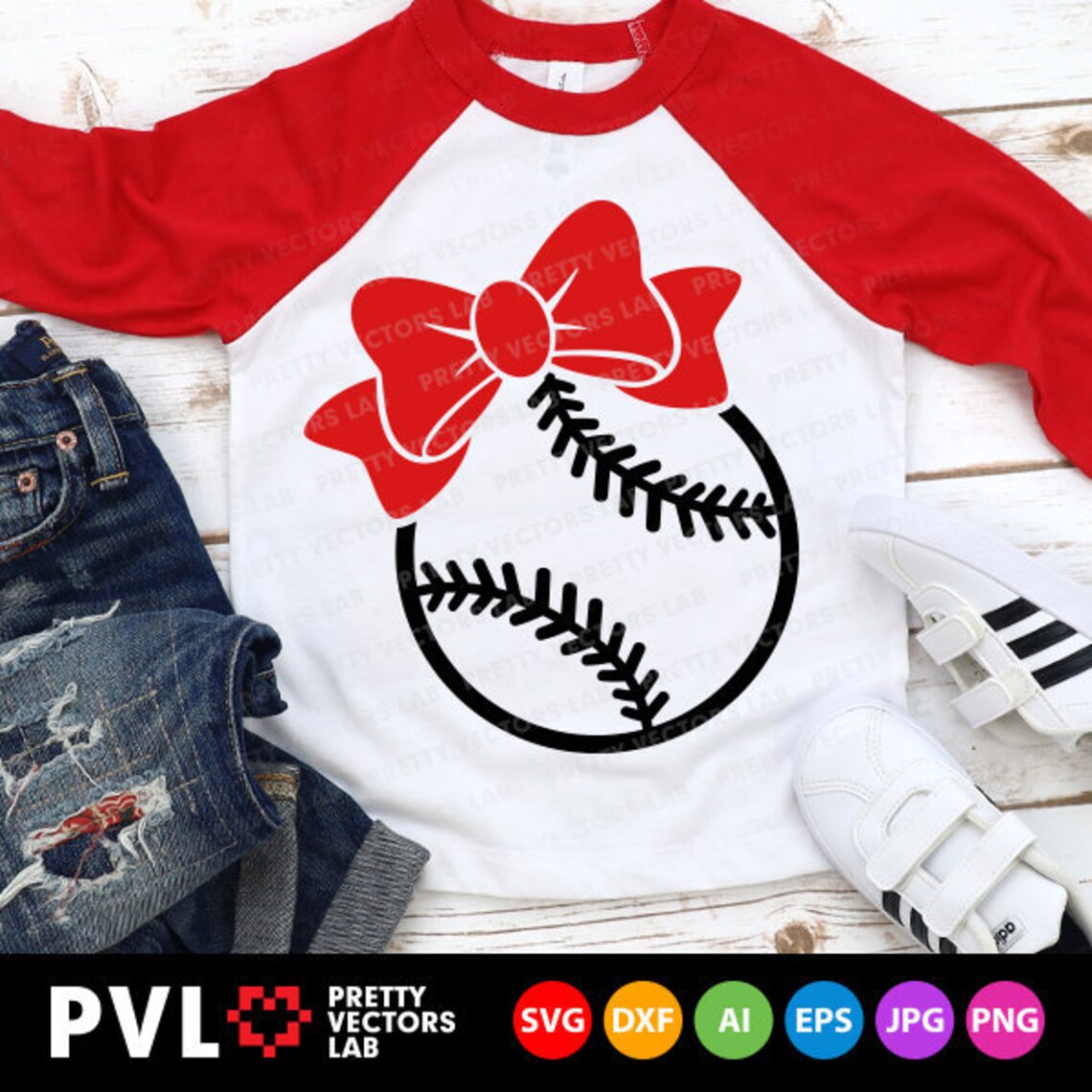 Baseball With Bow Svg Baseball Svg Dxf Eps Png Girl Etsy