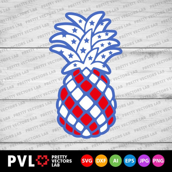 Download Patriotic Pineapple Svg 4th Of July Svg American Flag Etsy