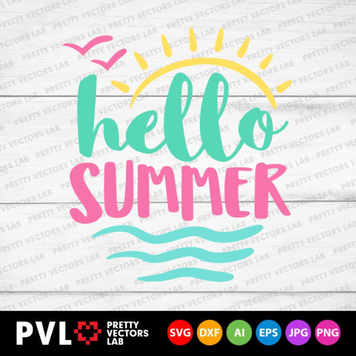 Download Hello Summer Svg Beach Svg Vacation Svg Sunshine Svg | Etsy