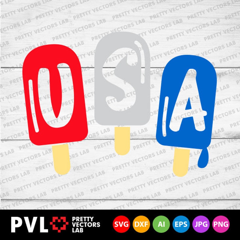 Download USA Popsicles Svg 4th of July Svg Patriotic Ice Cream Svg ...