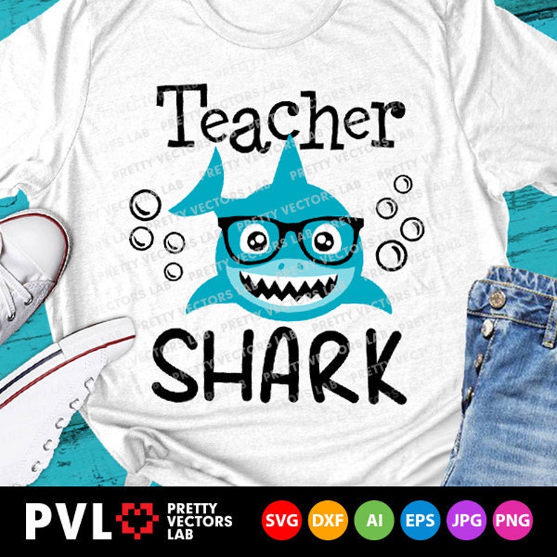 Download Teacher Shark Svg Back to School Svg Teacher Svg Dxf Eps | Etsy