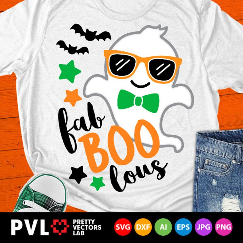 Download Fab BOO Lous Svg Halloween Svg Boy Ghost Svg Dxf Eps Png ...