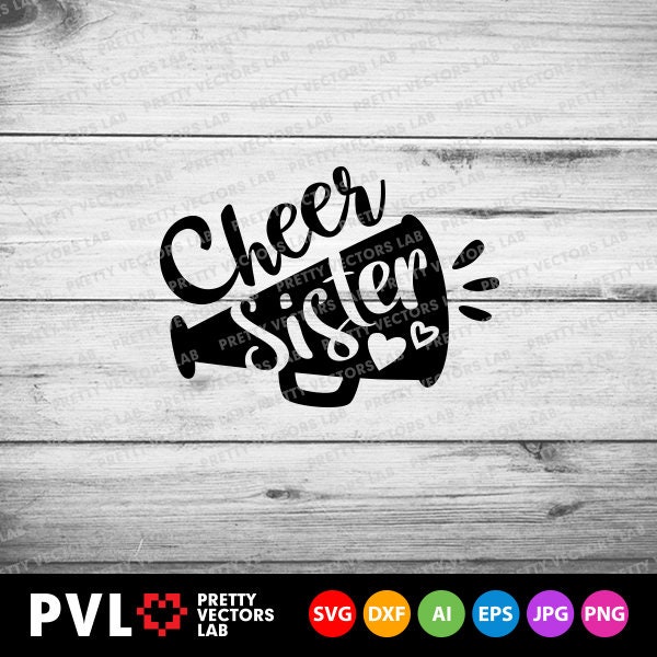 Cheer Sister Svg Cheerleader Svg Cheer Sis Cut Files - Etsy