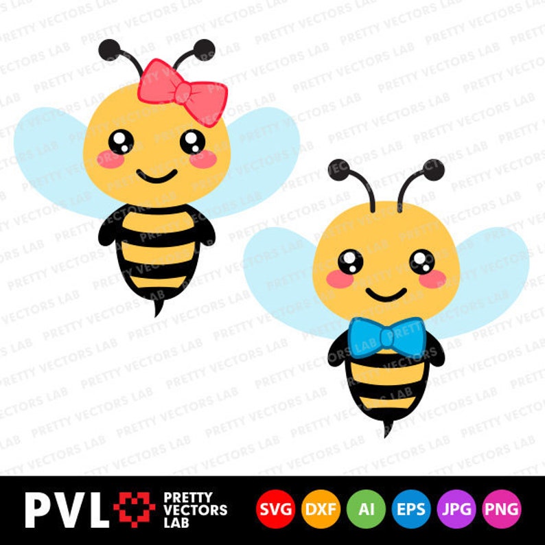 Download Bee Svg Bee Girl Boy Svg Bumble Bee Svg Dxf Eps Cute Bees | Etsy