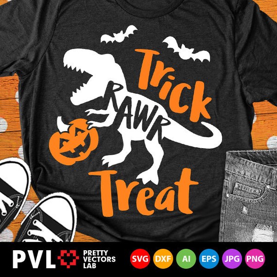 Download Trick Rawr Treat Svg Dinosaur Svg Halloween Svg Funny T Rex Etsy