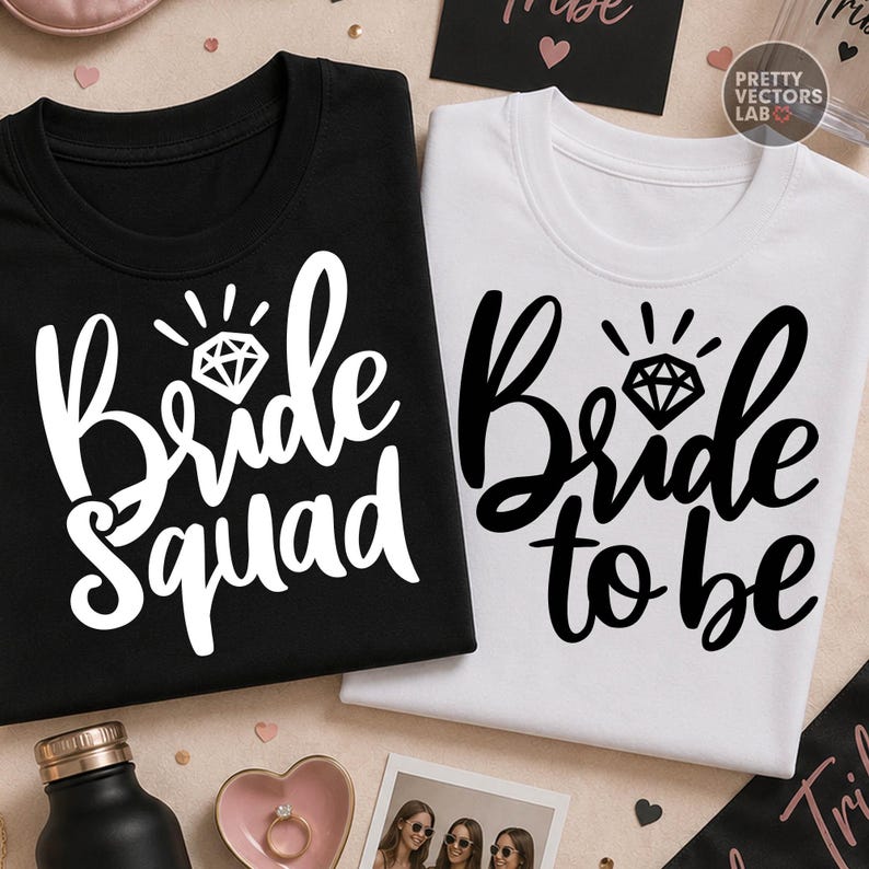 Bride to Be, Bride Squad PNG SVG, Bachelorette Bundle Svg Png, Bridal Party Graphic, Matching Shirts Design, Sublimation, Digital Download image 3