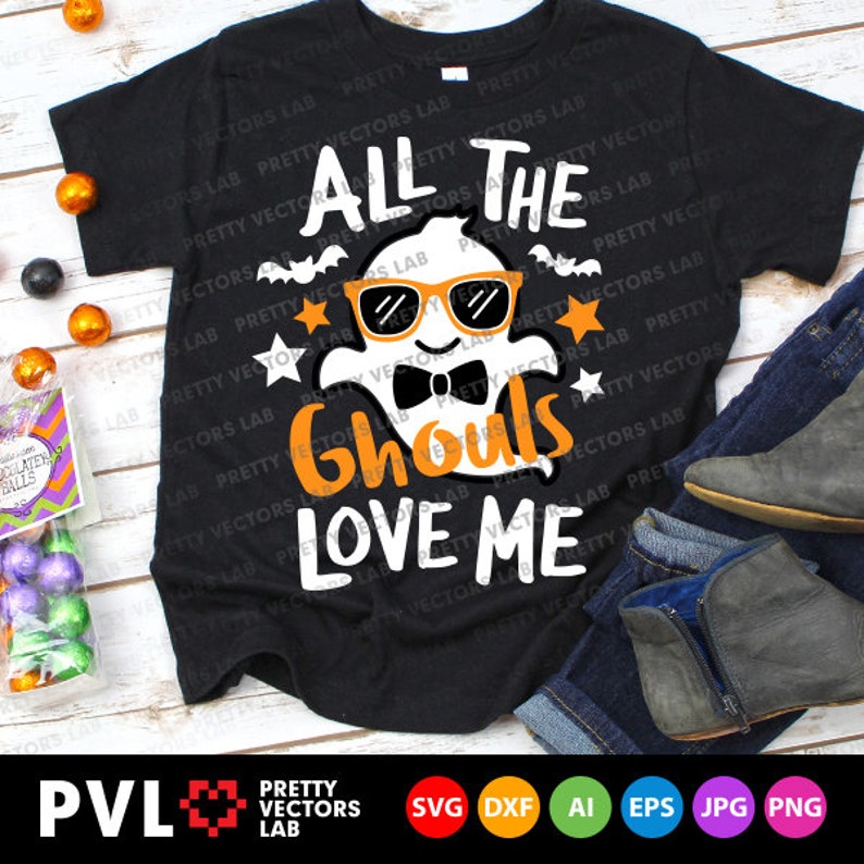 Download All The Ghouls Love Me Svg Halloween Svg Boy Ghost Svg Dxf ...