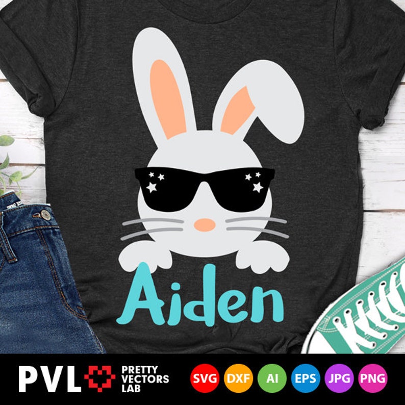 Download Bunny Svg Easter Svg Bunny With Sunglasses Svg Rabbit Ears ...